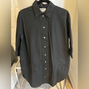 Acne Studios shirt dress in black